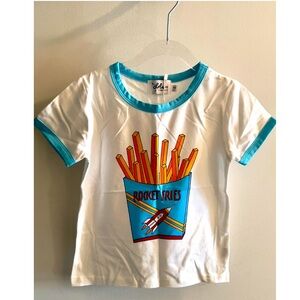 NWT LOLA + THE BOYS ROCKET FRIES GRAPHIC TEE SZ 4